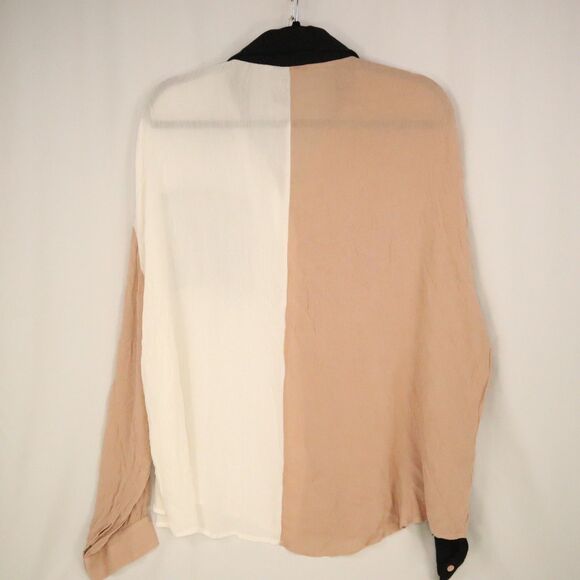 Jess Lea Colorblock Button down Blouse Size 2X Lightweight NEW - Picture 2 of 11